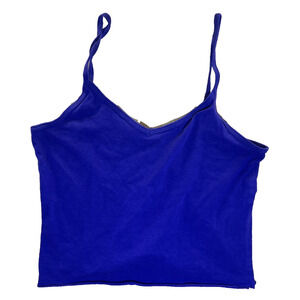 Purple Spaghetti Strap Crop Tank Top Women Stretchy Camisole